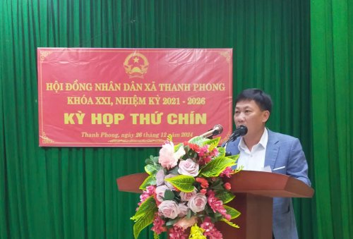Lê Văn Tuấn CT phát biểu tại kỳ họp thứ 9.jpg